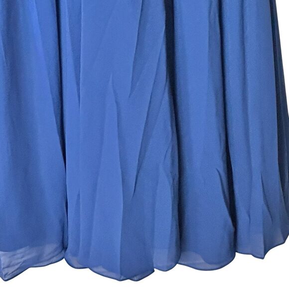 NWT Lulus 6 She's Gorgeous Navy Blue Lace-Up Rhinestone Maxi Dress 126$ - Picture 12 of 16